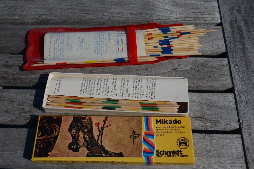 2 Mikado-spellen., Drie of vier spelers, Ophalen of Verzenden, Zo goed als nieuw