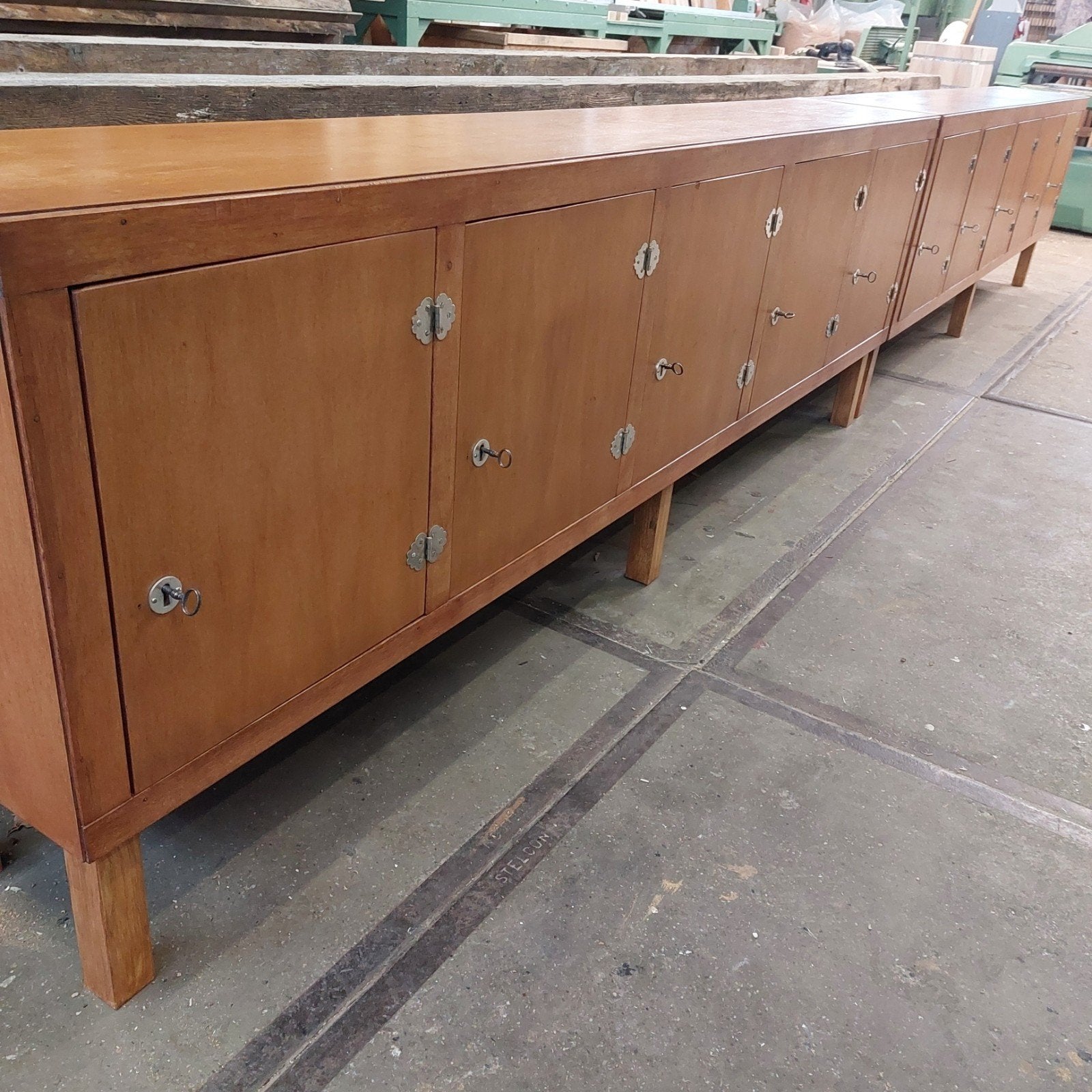 2 Vintage 60s dressoir's, Ophalen, 200 cm of meer, 25 tot 50 cm, Gebruikt