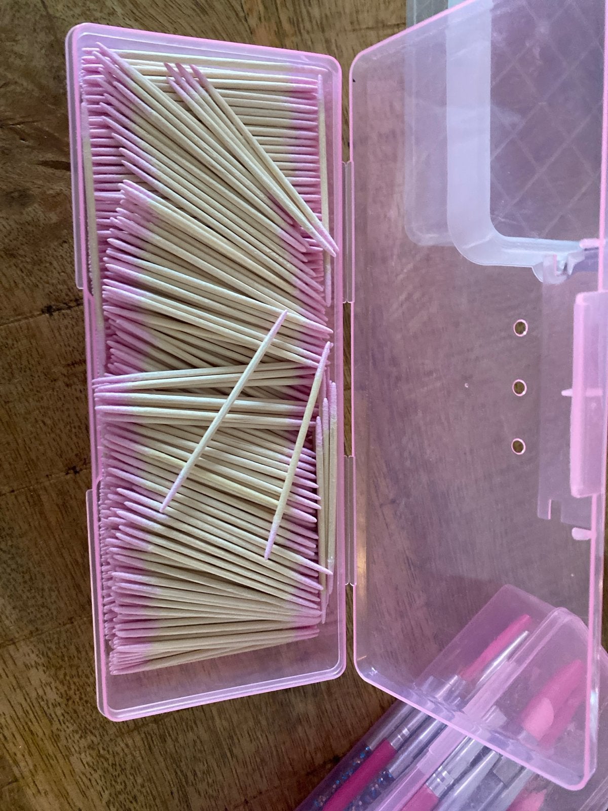 Gebruik je om naggelak langs zijkant weg te halen, Roze, Nieuw, Knutselmateriaal, Hout