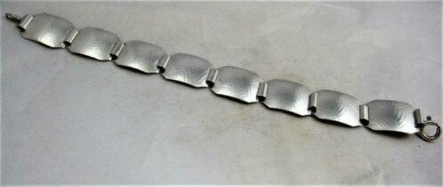 Theodor Klotz, Teka Art deco armband, 835 zilver (7545-595), Ophalen, Zo goed als nieuw, Zilver, Zilver