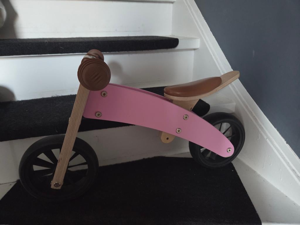 Bandits & angels loopfiets, Kinderen en Baby's, Speelgoed | Houten speelgoed, Ophalen, Zo goed als nieuw, Rij- of Hobbelspeelgoed