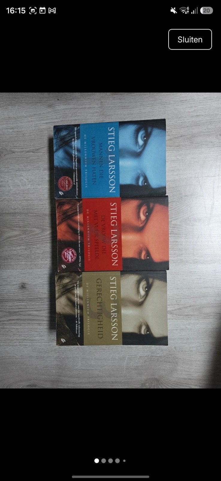 Millennium Trilogie Stieg Larsson - 3 Boeken, Ophalen of Verzenden, Gelezen, Stieg Larsson