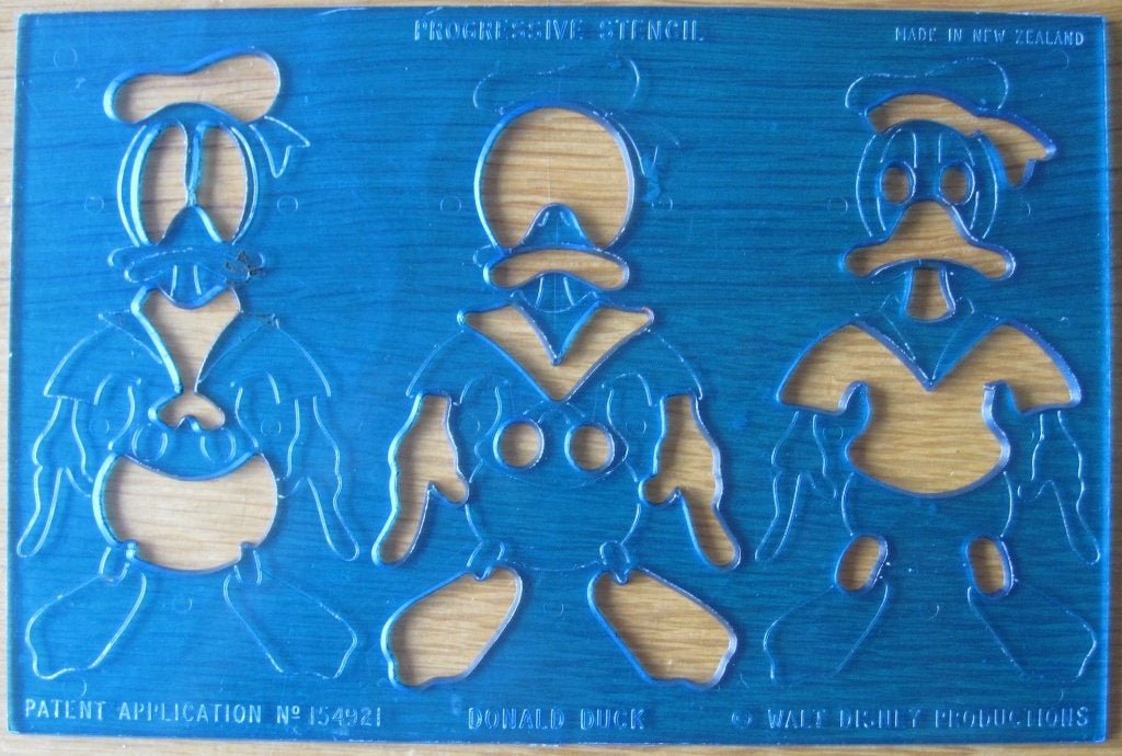 mal - stencil van Donald Duck, Ophalen of Verzenden, Zo goed als nieuw, Disney, Pons of Mal