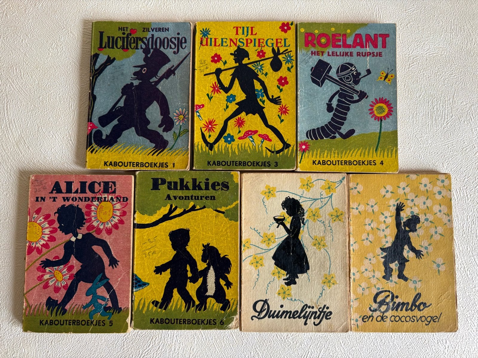 Vintage Kabouterboekjes - De Bijenkorf (7 stuks), Ophalen of Verzenden, Gelezen