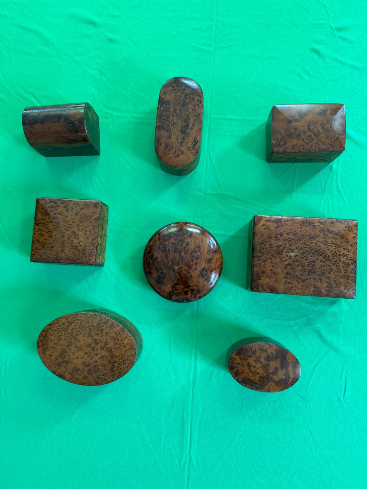 Ovale houten doosjes van wortelhout - sieraden/opbergdoos, Ophalen of Verzenden