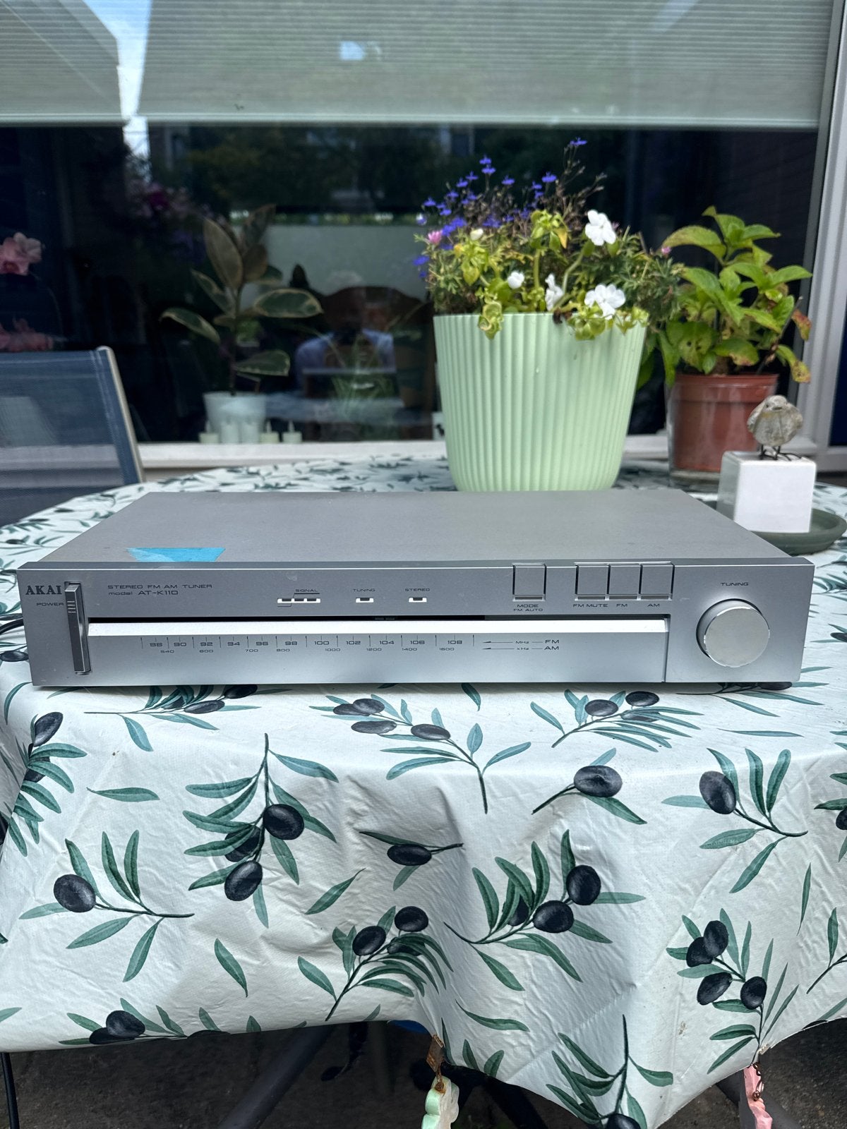 Akai AT-K110 Stereo FM AM Tuner - Vintage Audio, Audio, Tv en Foto, Tuners, Ophalen, Gebruikt, Analoog