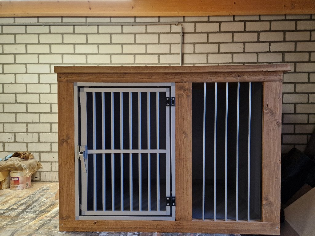 hondenbench steigerhout op maat, Dieren en Toebehoren, Ophalen, Nieuw
