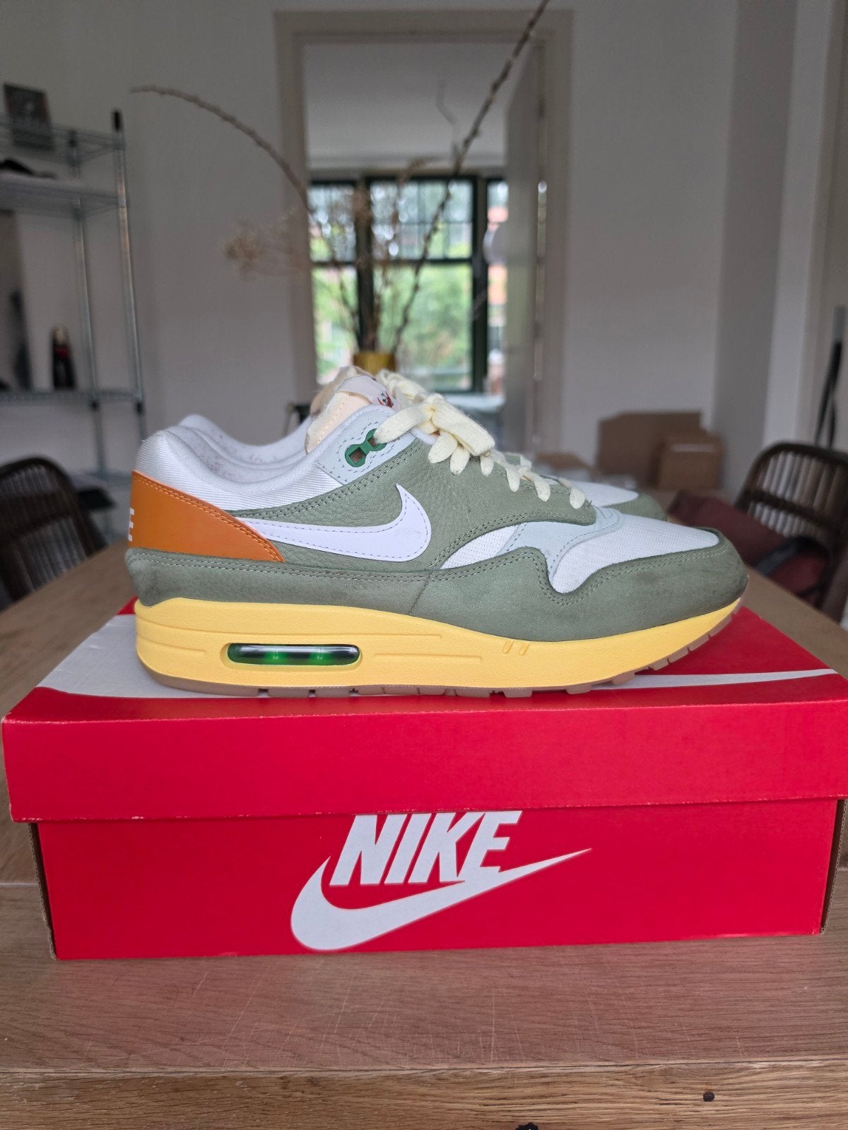 Nike Air Max 1 Premium Wmns 'Mineral Slate' US W10.5 EU43, Nike, Ophalen of Verzenden, Groen, Sneakers of Gympen