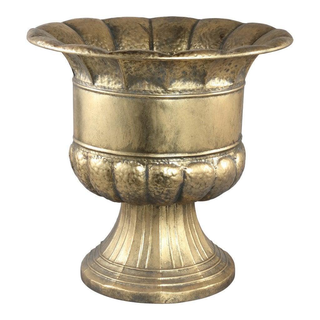 Grote antiek gouden metalen VAAS - old gold look 50% KORTING, Huis en Inrichting, Woonaccessoires | Vazen, Ophalen, 61 cm, Pietseweg 13A Oud Gastel