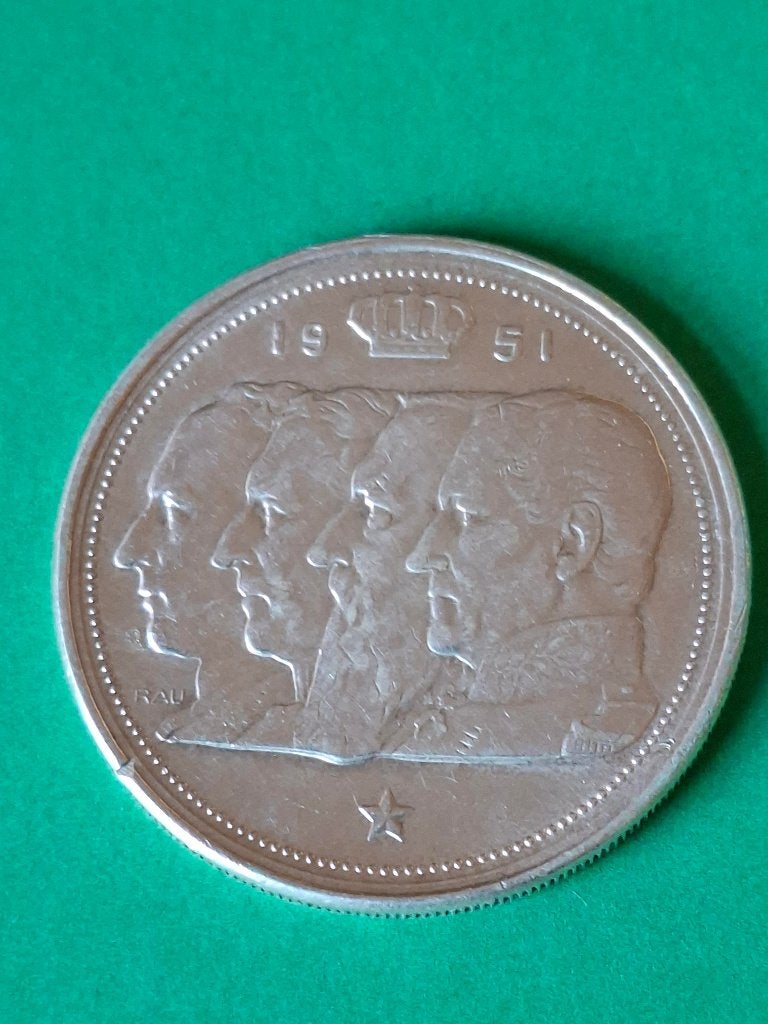 1951 België 100 frank zilver 4 koningen Vlaams, Verzenden, Zilver, Losse munt, Zilver