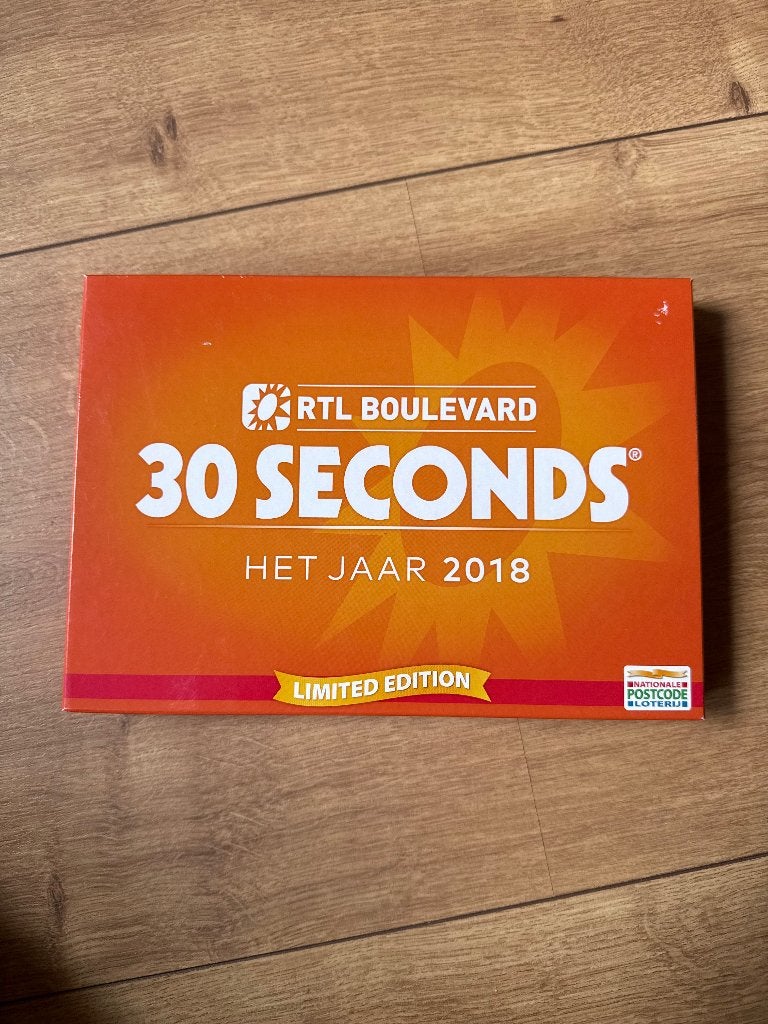 30 Seconds RTL Boulevard Het Jaar 2018 | Postcode Loterij, Nieuw, Ophalen of Verzenden, 999 Games, Drie of vier spelers