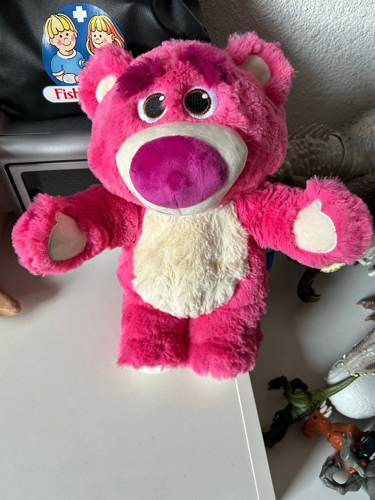Toy Story Lotso knuffel met geluid, Kinderen en Baby's, Speelgoed | Knuffels en Pluche, Gebruikt, Beer, Ophalen of Verzenden, Middelgroot (20 tot 80 cm)