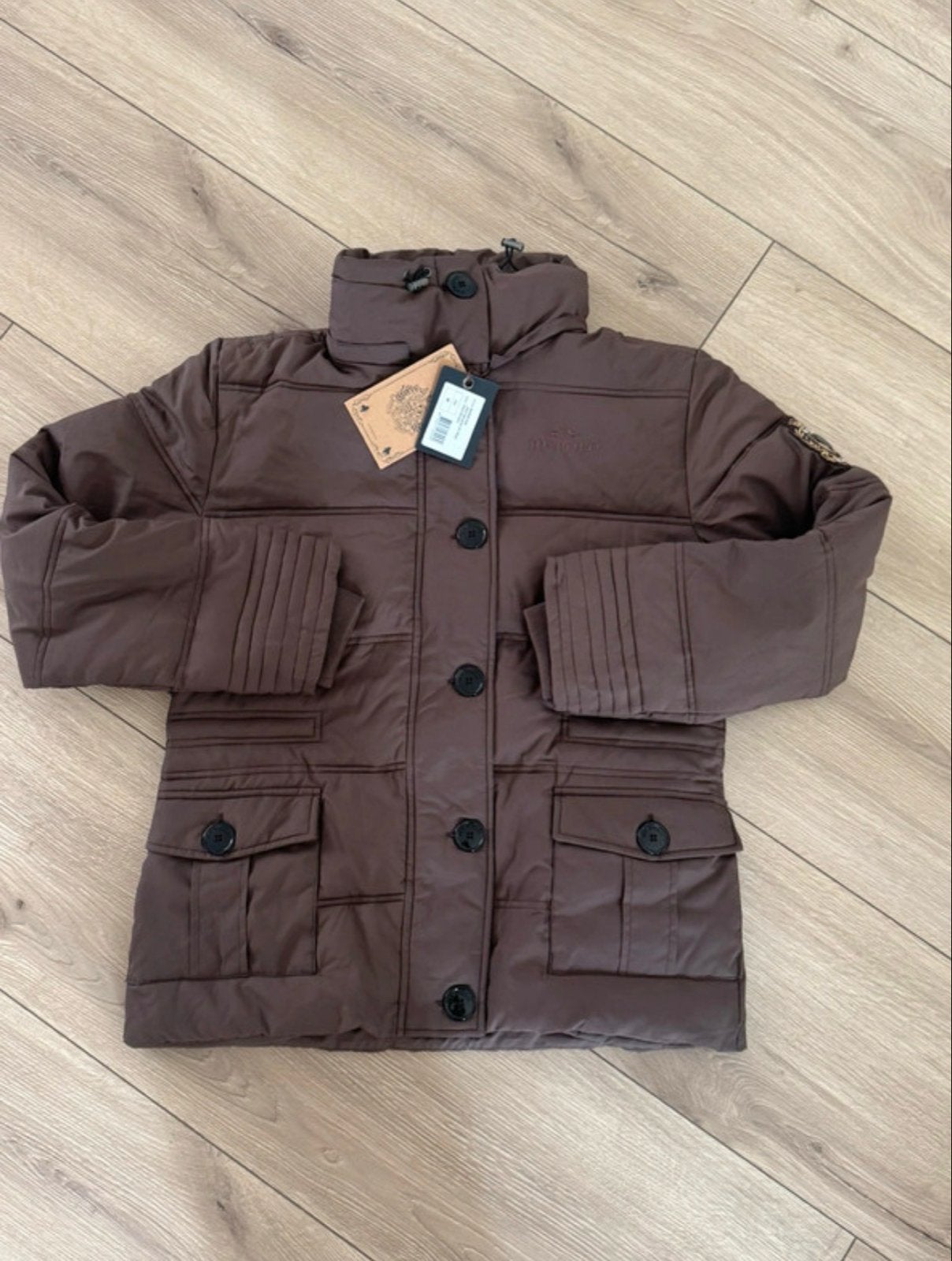 HV Polo Jack Devante HV Polo - Maat M - Donkerbruin, Kleding | Dames, Ophalen of Verzenden, Nieuw, Maat 38/40 (M), Bruin