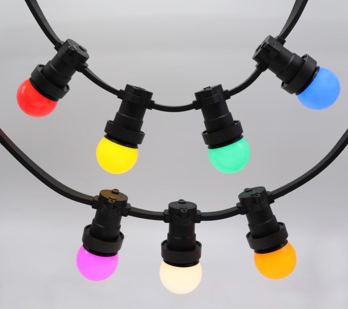 Prikkabel verlichting 7 kleurig 10 m koppelbaar tot 20m, Ophalen, Zo goed als nieuw, Overige