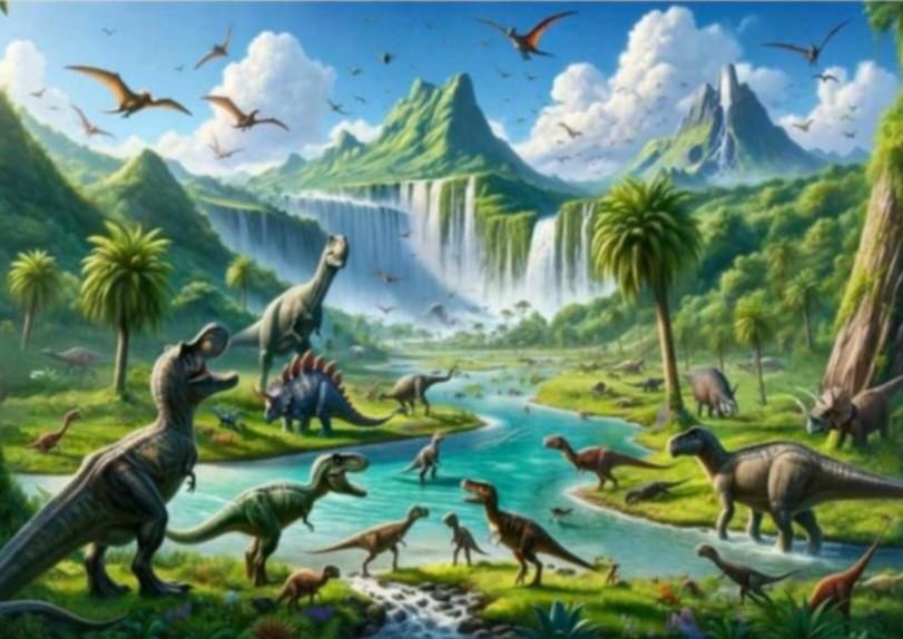 Prachtig dino decordoek 3 mtr breed lees advertentie, Ophalen of Verzenden