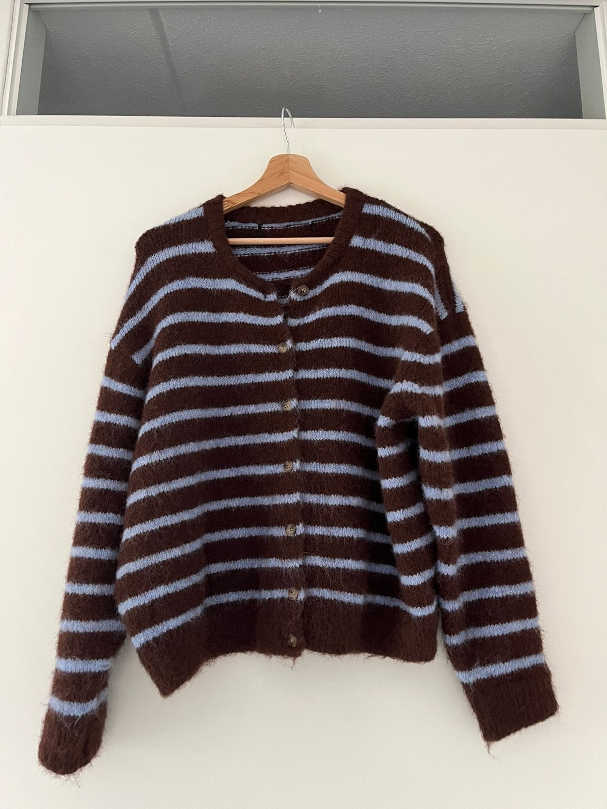 Vest bruin/blauw, Ophalen, Zo goed als nieuw, Maat 38/40 (M), Blauw