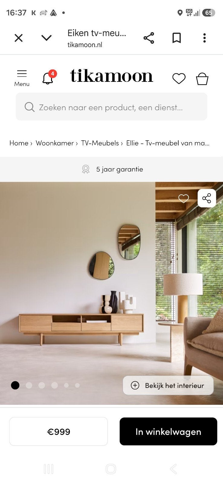 tv meubel, Eén persoon, Cadeaubon