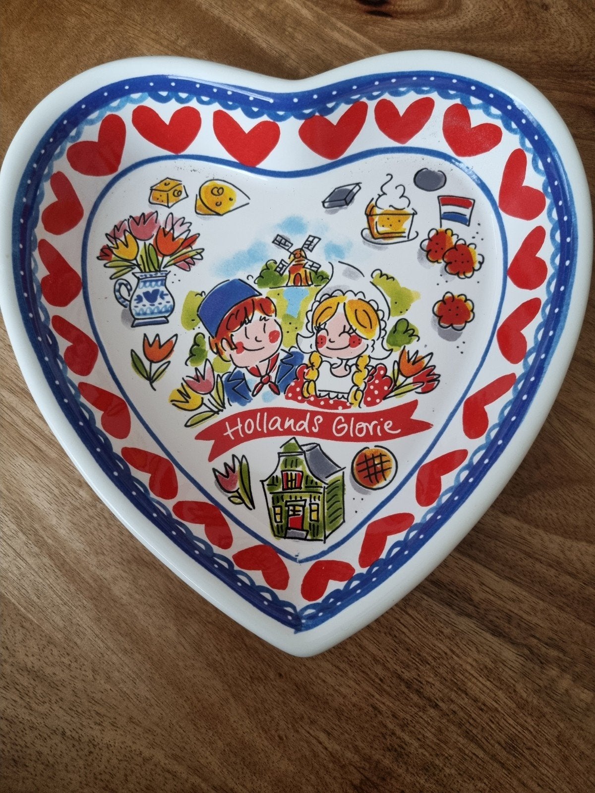 Nieuw!! Een Blond Amsterdam  hartenschaal., Keramiek, Nieuw, Ophalen of Verzenden, Modern