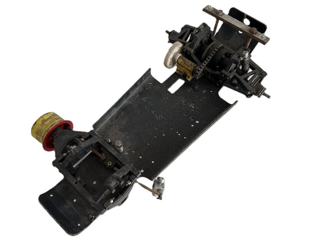 Vintage Yu-can chassis nitro rc auto, Verzenden, Gebruikt, Nitro, Auto onroad