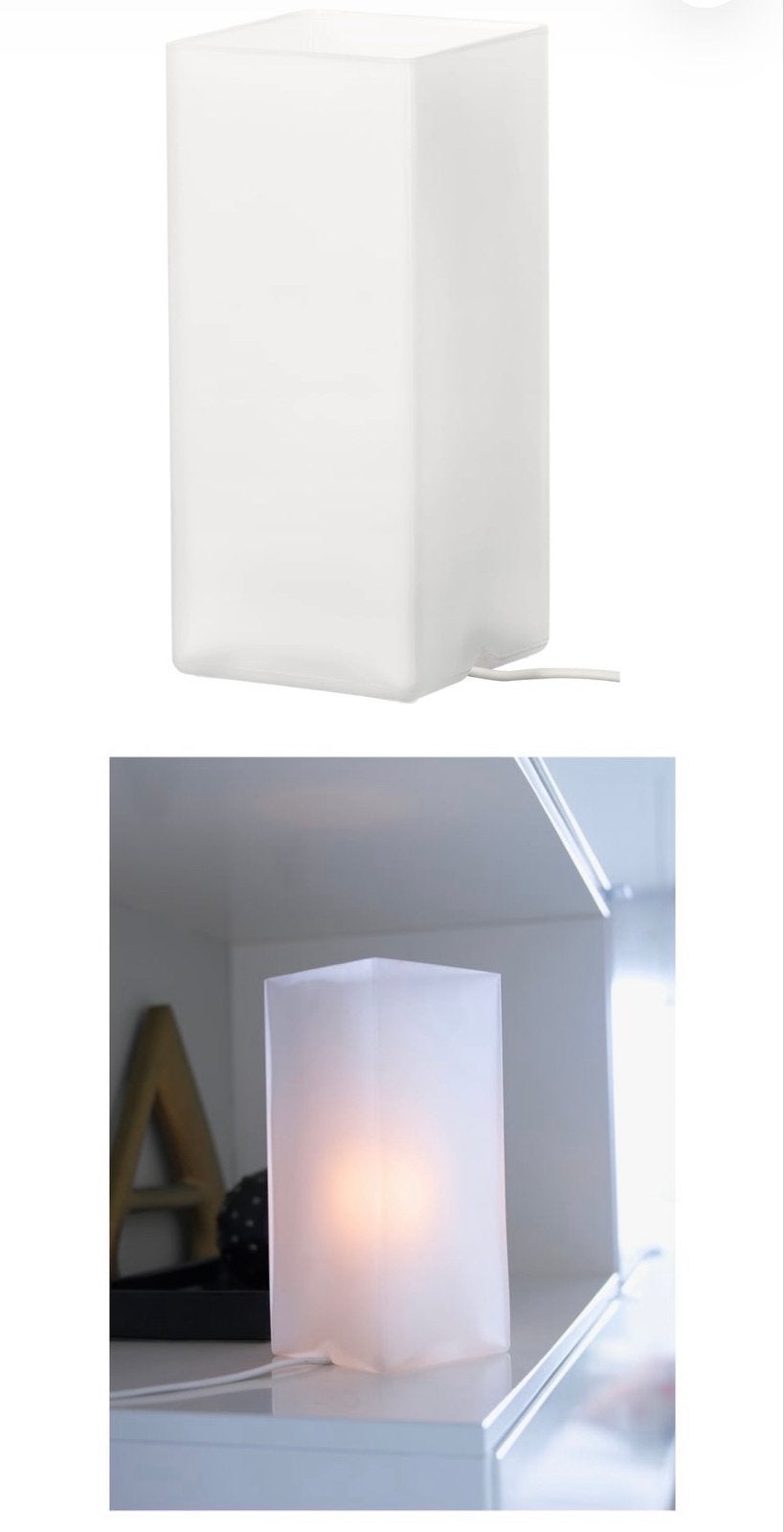 Grönö tafellamp, Kunststof, Wit, Ophalen of Verzenden, IKEA