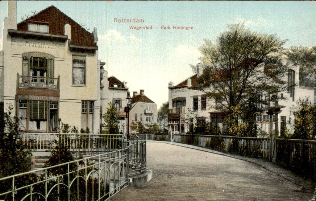 Rotterdam - Wagnerhof - Park Honingen, Ophalen of Verzenden, Voor 1920, Gelopen, Zuid-Holland