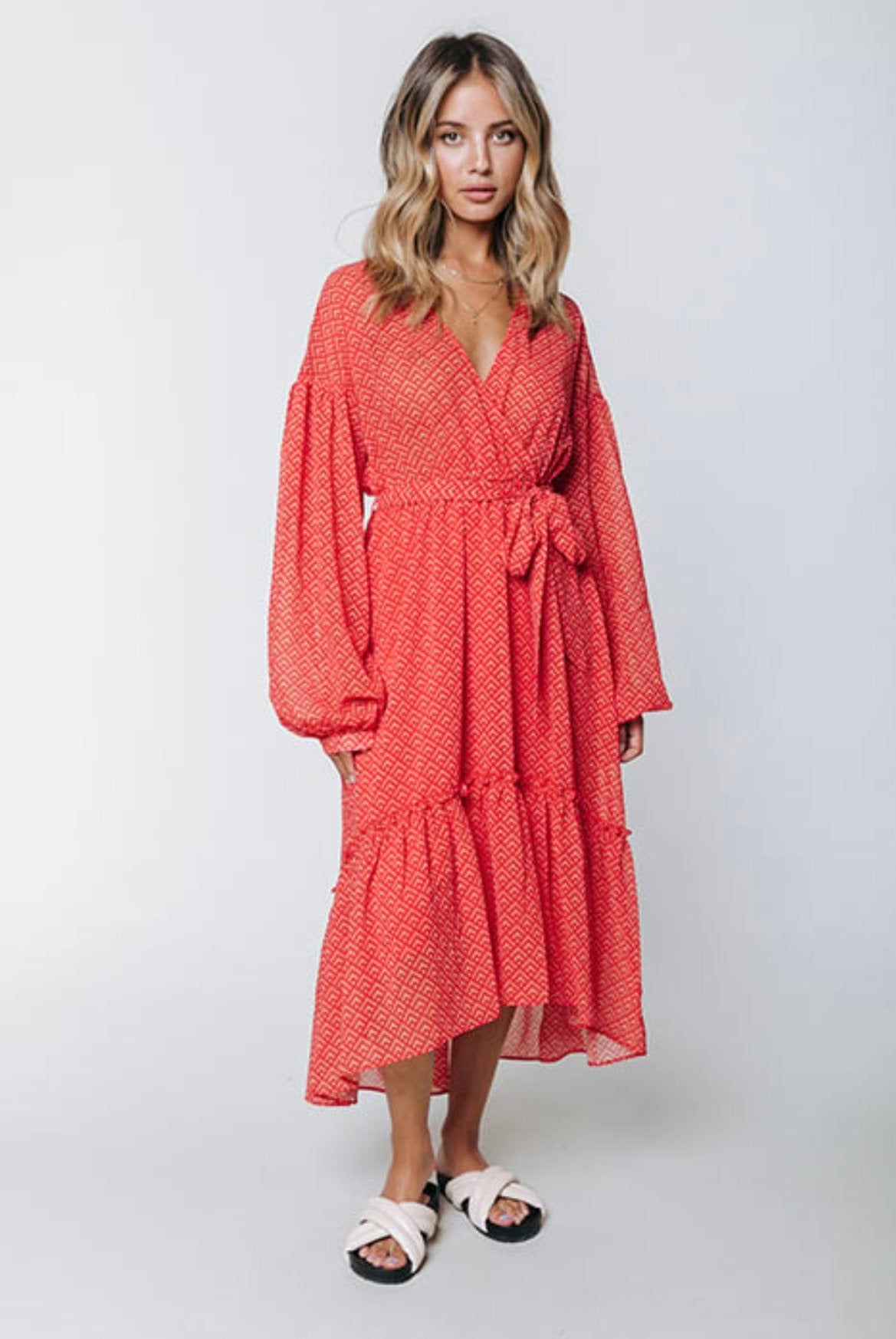 Colourful Rebel wrap dress, Ophalen of Verzenden, Zo goed als nieuw, Oranje, Boven de knie