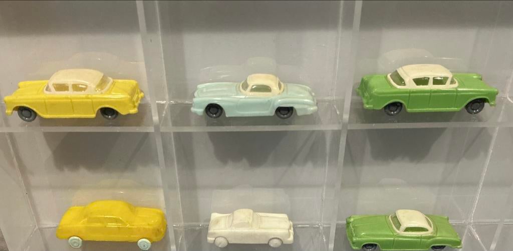 Vintage Plastic Auto's uit de Jaren '60 - Diverse Kleuren, Overige merken, Gebruikt, 1:50 of kleiner, Auto