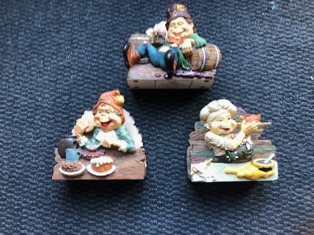 3 Laaf brievenstandaards, Verzamelen, Efteling, Zo goed als nieuw, Beeldje of Poppetje, Ophalen