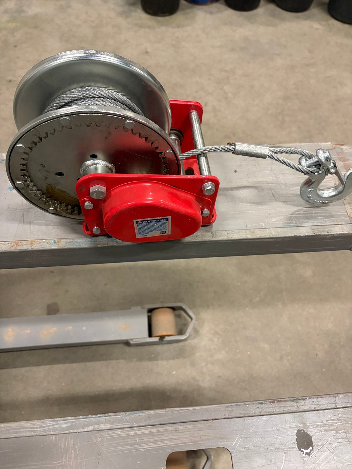 Leo RBW3500 Handlier met staalkabel - 1588kg trekkracht, Ophalen, Zo goed als nieuw, Handmatig