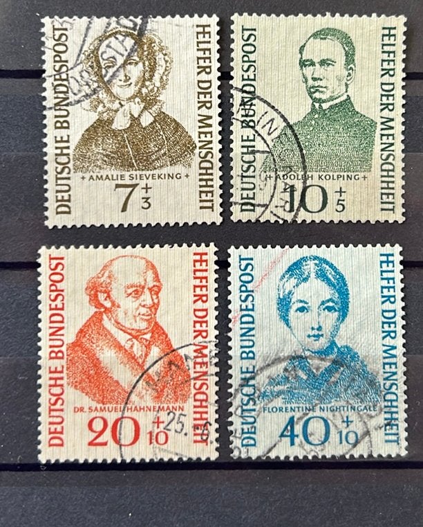Bund serie 222/25 gestempeld, Verzenden, BRD, Gestempeld