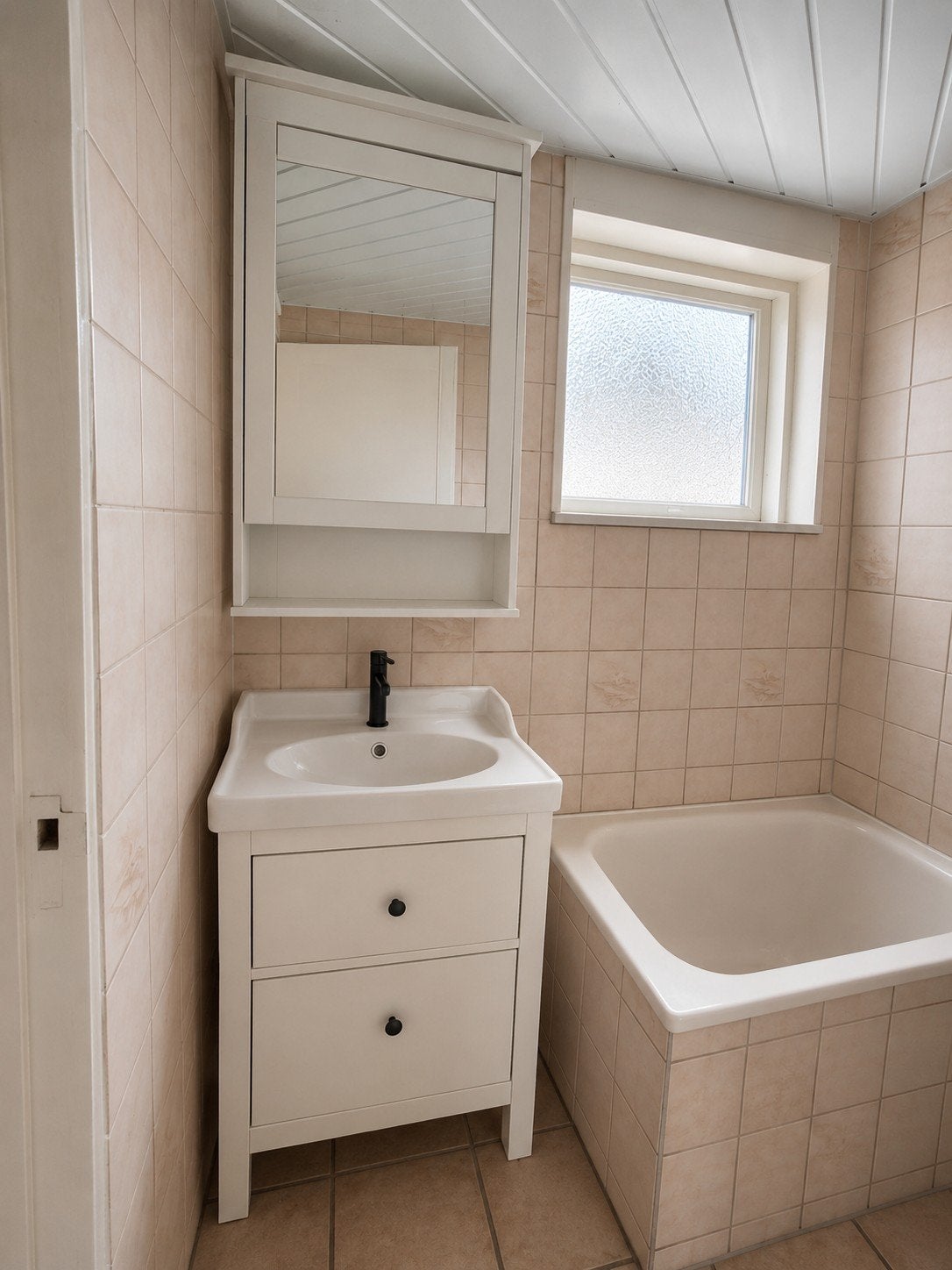 Complete badkamerset: wastafelmeubel, spiegelkast, hoge kast, Huis en Inrichting, Badkamer | Badkamermeubels, Ophalen, 200 cm of meer
