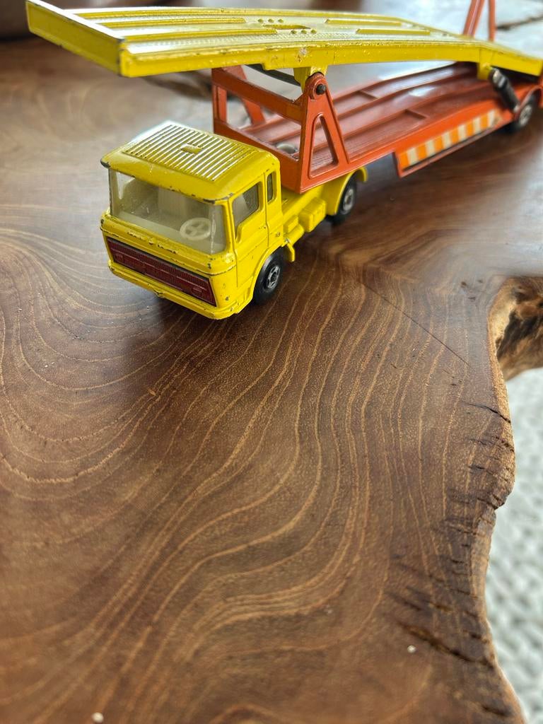 Matchbox Super Kings K-8 Car Transporter 1970, Ophalen of Verzenden, Gebruikt, Bus of Vrachtwagen, Overige merken