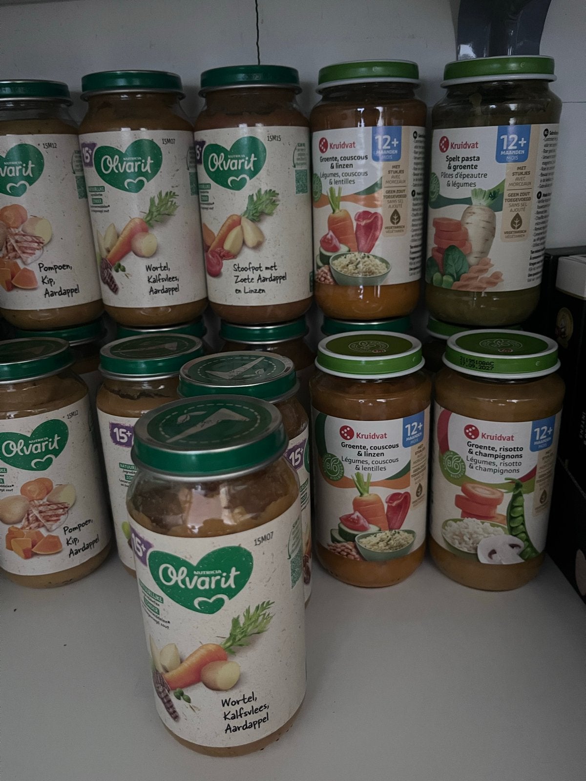 Babyvoeding Olvarit en Kruidvat - Diverse smaken, Ophalen, Nieuw, Overige typen