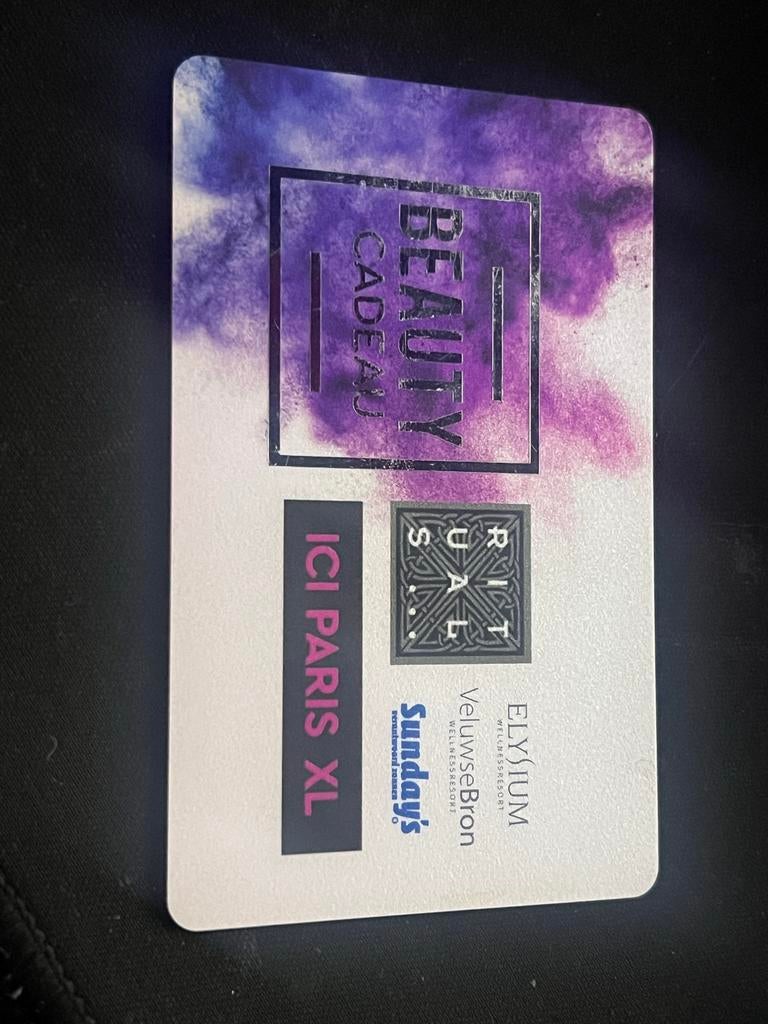 Cadeaubon, Eén persoon, Cadeaubon