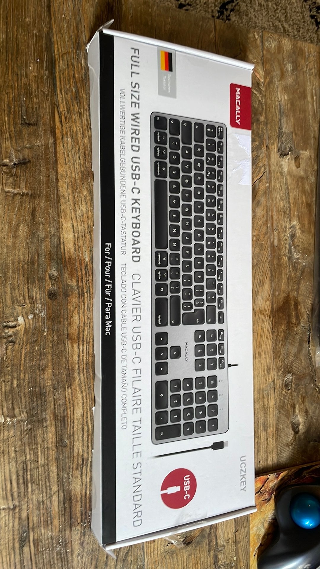 Macally Ultra slim wired usb-c keyboard, Ophalen, Zo goed als nieuw