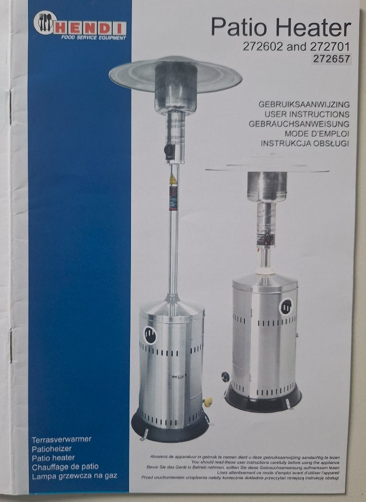 Terraskachel/patio heater van Hendi, Tuin en Terras, Ophalen, Gebruikt, Gas, Vloer