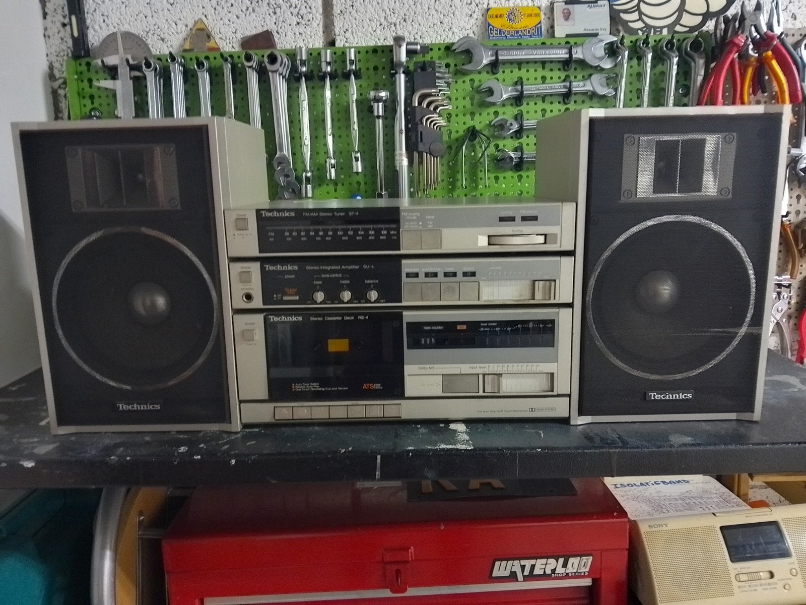 Technics Stereoset: Versterker,Tuner,Cassettedeck & Speakers, Gebruikt, Losse componenten, Ophalen, Tuner of Radio