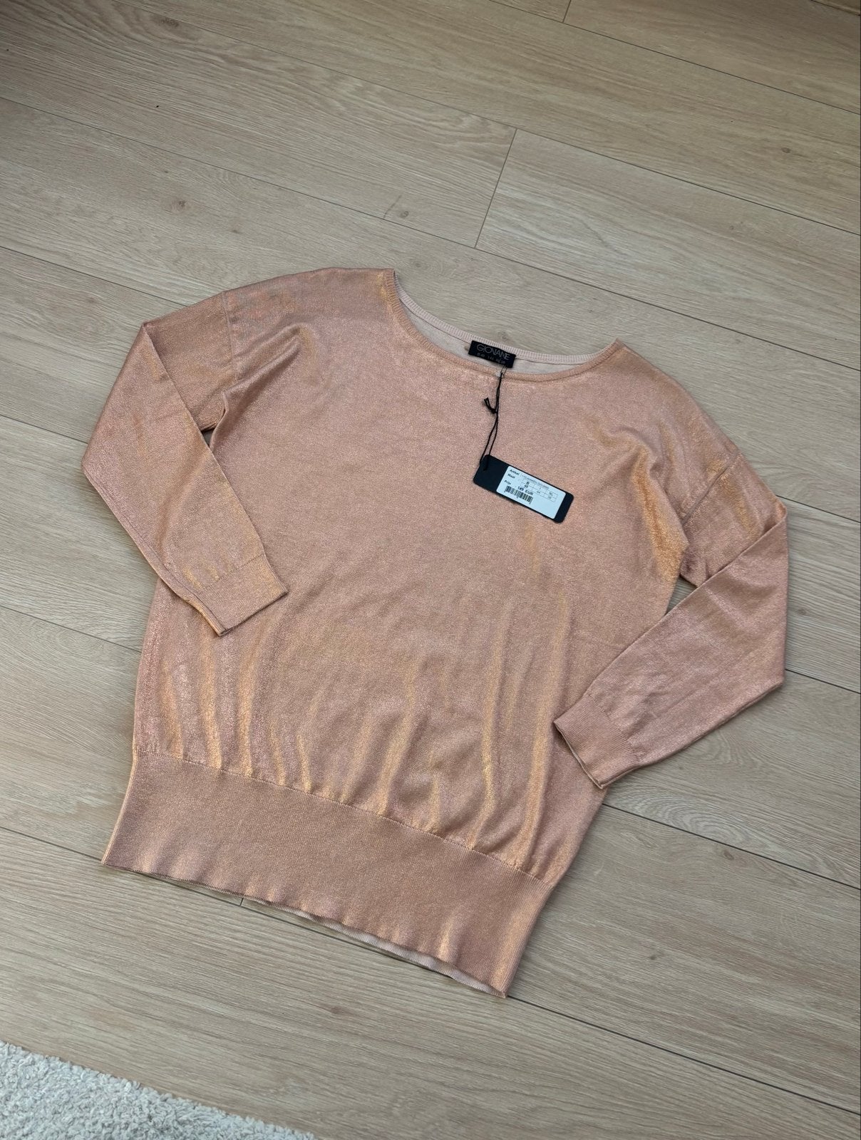 Giovane Cashmere/Zijden Top - Roségoud, Ophalen of Verzenden, Nieuw, Maat 38/40 (M), Roze