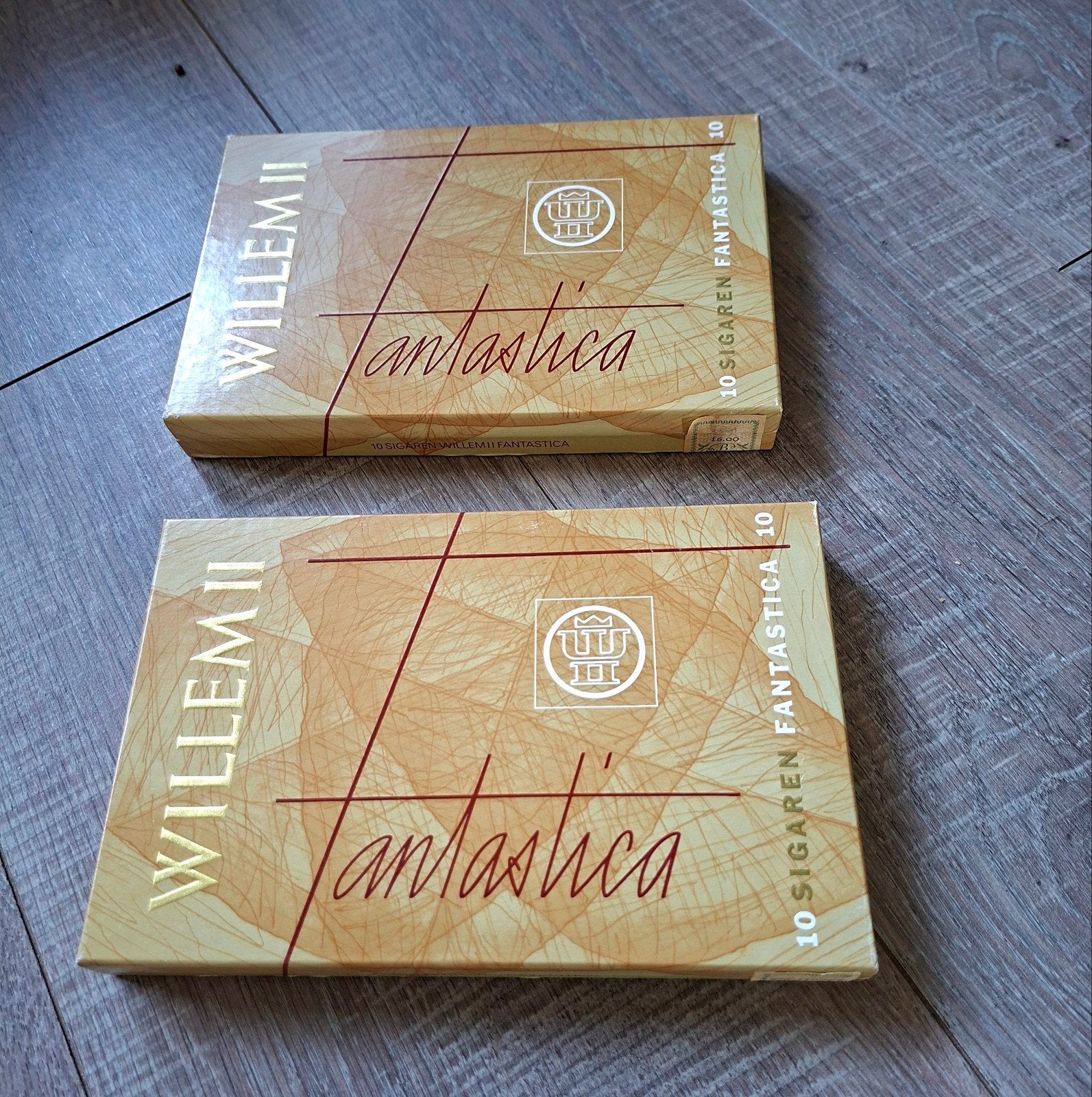 VINTAGE  -  WILLEM II                nog in GULDENS  !!, Verzamelen, Ophalen of Verzenden, Zo goed als nieuw, Tabaksdoos of Verpakking