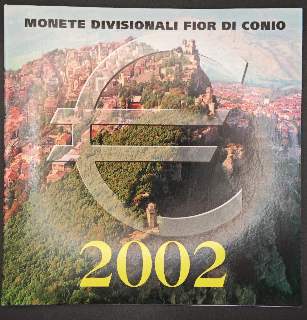 BU set San Marino 2002, Verzenden, San Marino, Overige waardes, Losse munt