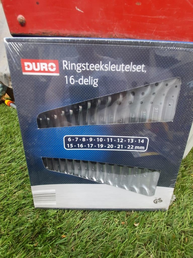 Duro Ringsteeksleutelset, 16-delig, Nieuw, Doe-het-zelf en Verbouw, Gereedschap | Handgereedschap, Nieuw, Ophalen of Verzenden