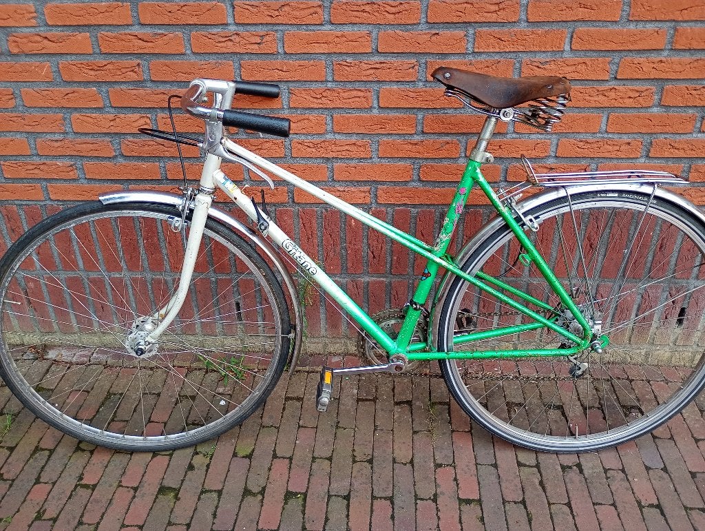 Retroracer rijklaar ratlook 51cm frame mixte gitane10v retro, 28 inch, Gebruikt, Velgrem, 49 tot 53 cm