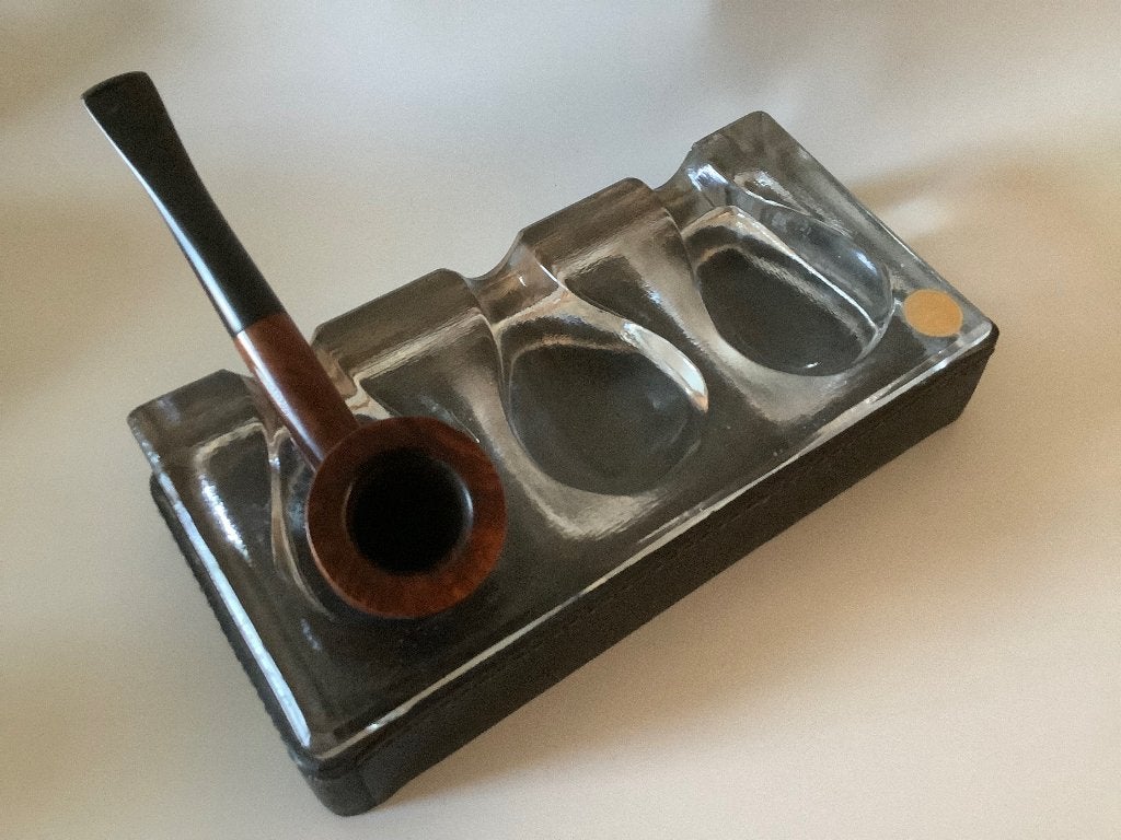 Luxe pijprek pijpen standaard pijp rek kristal en leer, Ophalen of Verzenden, Zo goed als nieuw, (Water)pijp