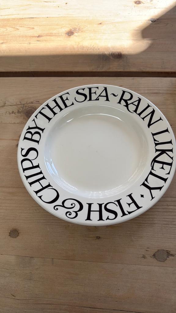 Nieuw emma Bridgewater dining  plate blacktoast, Nieuw, Ophalen of Verzenden, Bord(en), Overige stijlen
