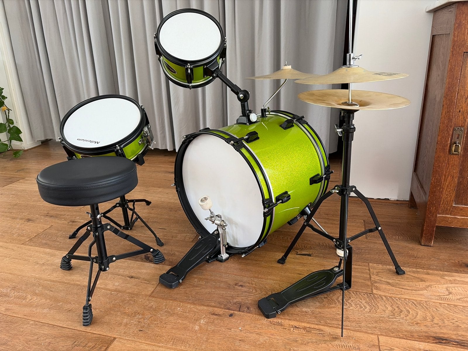 Millenium junior drumstel voor kinderen - Zo goed als nieuw, Ophalen, Zo goed als nieuw, Overige merken