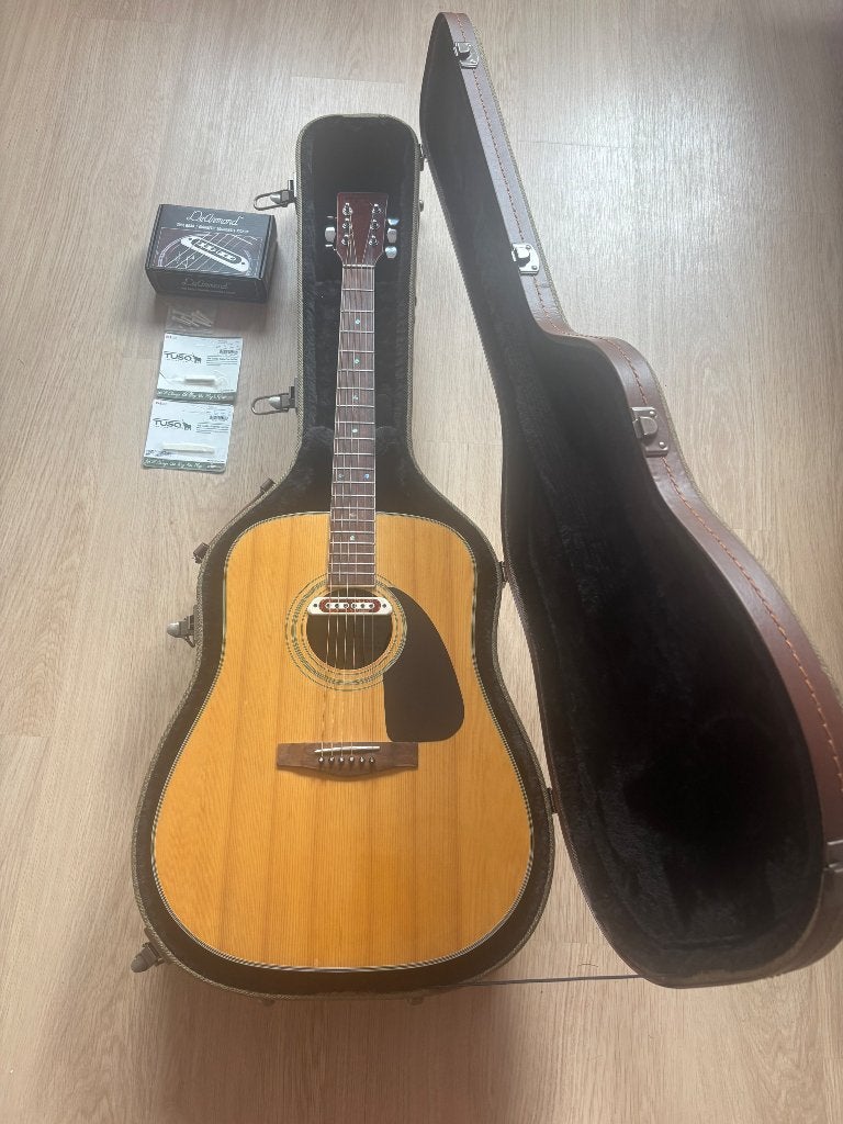 RUIL?Mar… kopie akoestische gitaar met upgrades, Ophalen of Verzenden, Zo goed als nieuw, Western- of Steelstringgitaar, Met koffer