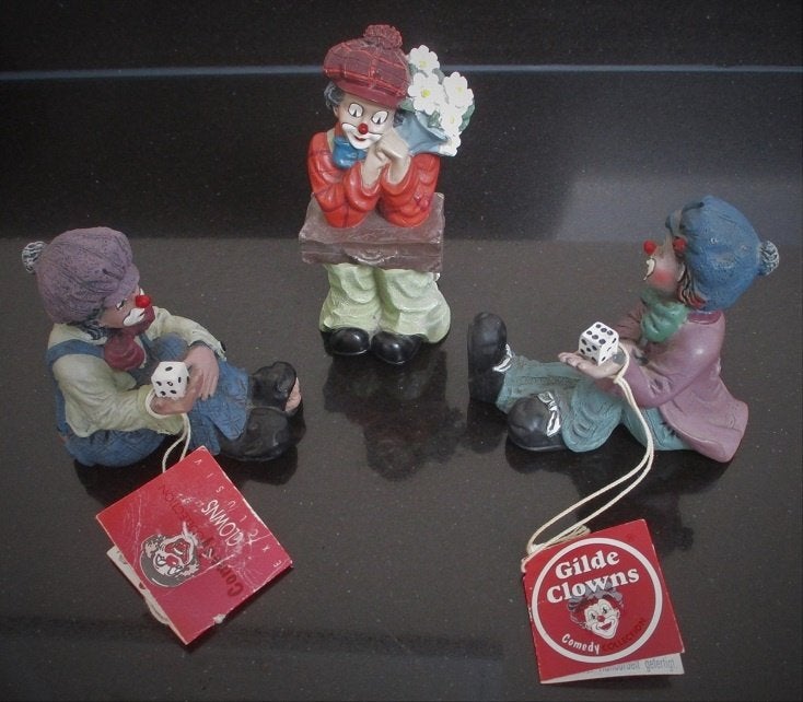 gilde beeldjes 3 clowntjes, Verzamelen, Ophalen of Verzenden, Zo goed als nieuw, Fantasy