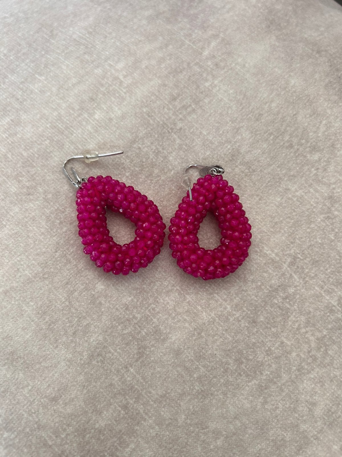 Lott. Gioielli Oorbellen | Berry S | Fuchsia, Ophalen of Verzenden, Zo goed als nieuw, Roze, Overige materialen