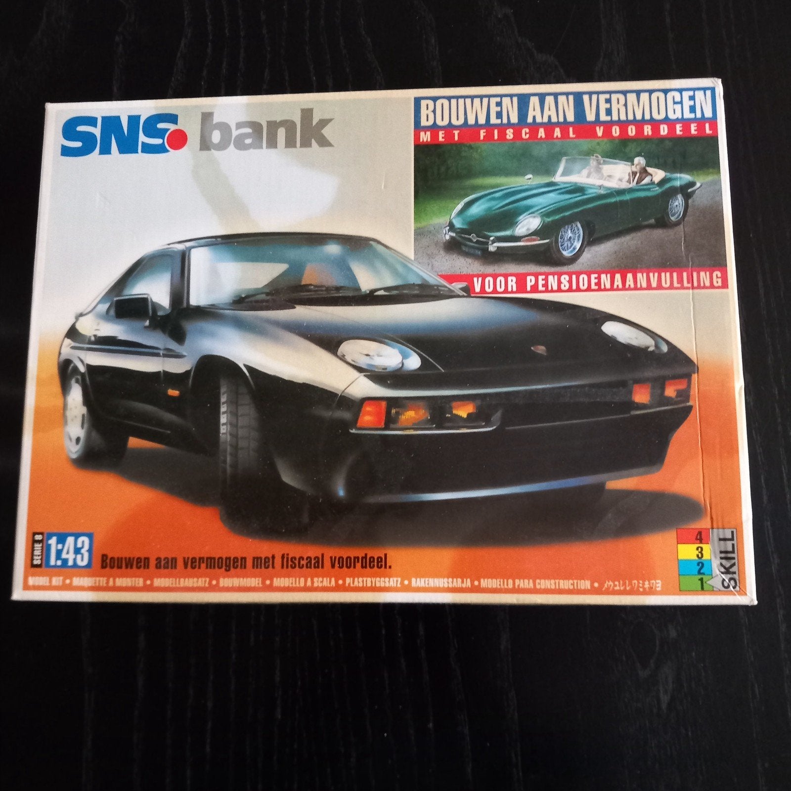 Porsche 928 modelbouw kit 1:43 SNS bank, Hobby en Vrije tijd, Ophalen of Verzenden, Nieuw, Auto, Overige merken