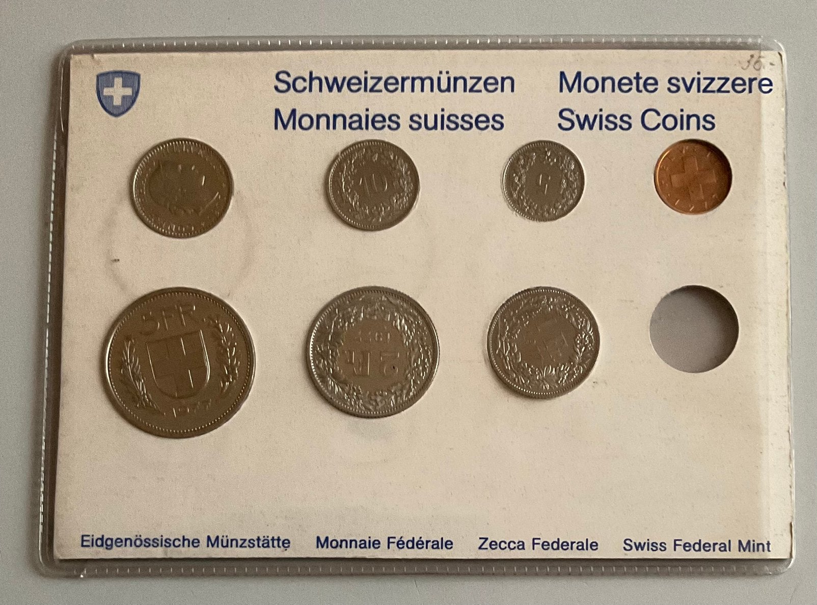 Munten - Zwitserland Jaarset 1977 - UNC., Ophalen of Verzenden, Overige landen, Setje